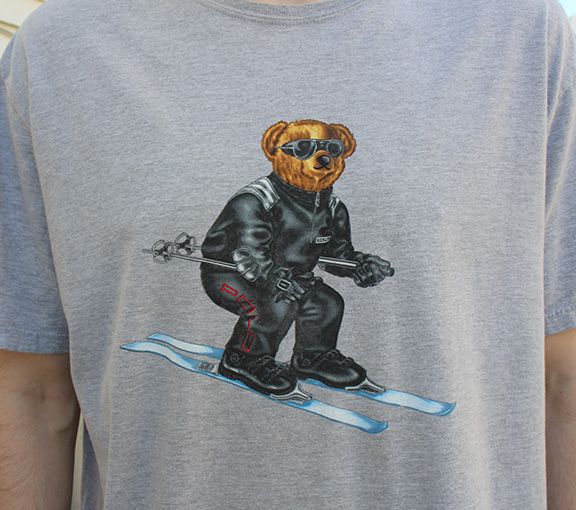 vtg polo ベア　スキー　rl 2000 Vintage Polo Sport RL 2000 Bear Grey T Shirt (Size XL) — RootsBK
